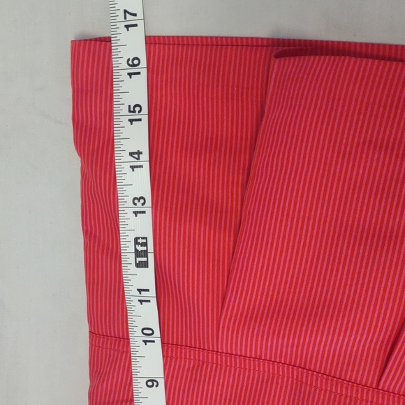 Adidas Coral and pink mini stripe golf/tennis/athletic skort Size 8 - Picture 9 of 12